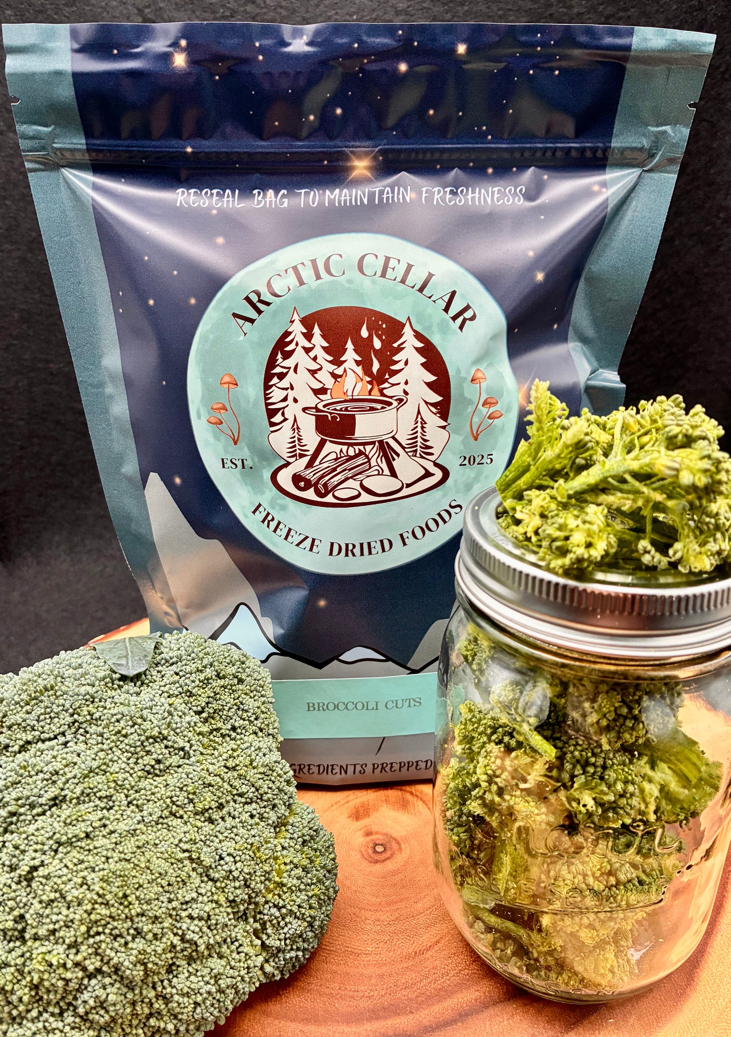 Freeze-Dried Broccoli Cuts