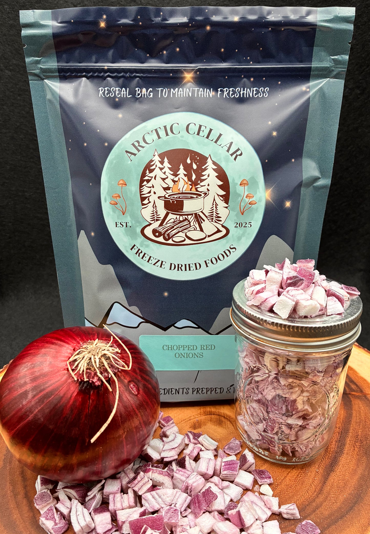 Freeze-Dried Red Onion (Chopped)